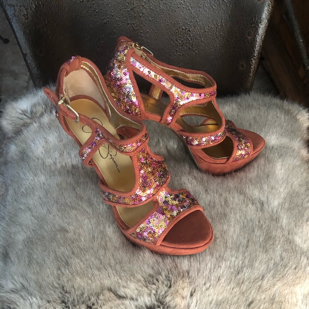 Jessica Simpson Sequined Heels